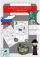 Vorschau - Arbeitsblätter - Ländersteckbrief Slowenien - Deckblatt