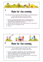 Vorschau - Bildkarten - Plans for the evening - Role Play/Rollenspiel – Mündliche Prüfung Englisch (oral exam) - Seite 2