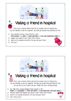 Vorschau - Bildkarten - Visiting a friend in hospital - Role Play/Rollenspiel – Mündliche Prüfung Englisch (oral exam) #Silvesterknaller24 - Seite 2