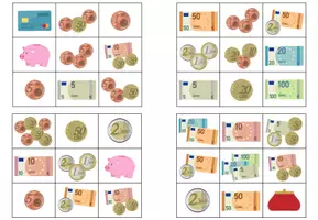 Vorschau - Arbeitsblätter - Geld: Euro & Cent - Bingo - Seite 3
