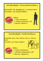 Vorschau - Stationenlernen - Produktive Literaturaufgaben, Bücherrolle, Buchprojekt, UE - Deckblatt