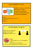 Vorschau - Stationenlernen - Produktive Literaturaufgaben, Bücherrolle, Buchprojekt, UE - Seite 3