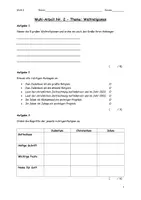 Vorschau - Klassenarbeiten - Klassenarbeit WuN Weltreligionen mit Lösungen Klasse 5/6 - Seite 1