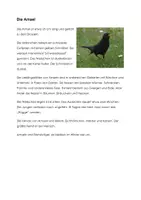 Vorschau - Arbeitsblätter - Die Amsel - Steckbrief und Quiz - Deckblatt
