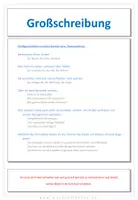 Aperçu - Feuilles d'exercices - Deutsch: Großschreibung erkennen und Text abschreiben - Page 1