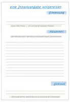 Aperçu - Feuilles d'exercices - Deutsch: Inhaltsangabe - Merkblatt und interaktive Vorlage - Page 1