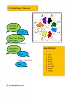 Vorschau - Arbeitsblätter - Chatterbox Colours / Englisches Redespiel - Seite 1
