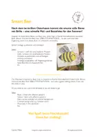 Vorschau - Mal- und Bastelvorlagen - Smart Bee - Die Biene mit der Brille. Malvorlage für den Sommer! - Seite 1