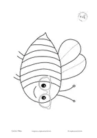 Vorschau - Mal- und Bastelvorlagen - Smart Bee - Die Biene mit der Brille. Malvorlage für den Sommer! - Seite 2