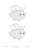 Vorschau - Mal- und Bastelvorlagen - Smart Bee - Die Biene mit der Brille. Malvorlage für den Sommer! - Seite 3