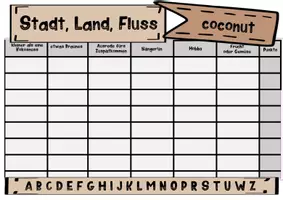 Vorschau - Spiele - Stadt, Land, Fluss - Coconut Edition - Seite 1