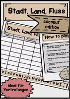 Vorschau - Spiele - Stadt, Land, Fluss - Coconut Edition - Deckblatt