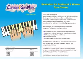 Vorschau - Audio-Dateien - Kinderlied für Keyboard, Klavier und Melodica mit Schlauch - Tom Dooley - Deckblatt