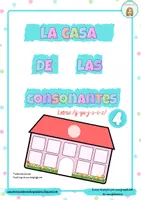 Vista previa - Hojas de trabajo - La casa de las consonantes 4 - Portada
