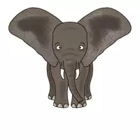 Vorschau - selbst erstellte Cliparts/Grafiken - selbsterstellte Cliparts - ELEFANT - Körper - Fußabdrücke - Spuren - Fährten - Trittsiegel - Deckblatt