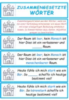 Vorschau - Aufgabenkarten - Deutsch: Zusammengesetzte Wörter aus Nomen und Adjektiv - Übungskarten - Seite 1