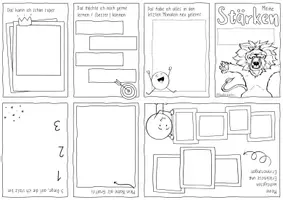 Vorschau - Mal- und Bastelvorlagen - Meine Stärken - Minibuch mit kreativen Impulsen / Sketchnotes - Seite 2