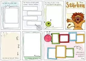 Vorschau - Mal- und Bastelvorlagen - Meine Stärken - Minibuch mit kreativen Impulsen / Sketchnotes - Seite 3