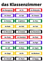 Aperçu - Jeux - la salle de classe autocollant (allemande) - Page 1