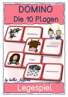 Vorschau - Stundenentwürfe - 10 Plagen Moses in Ägypten - DOMINO Religionsunterricht - Deckblatt