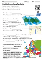 Vorschau - Arbeitsblätter - Arbeitsblatt "Landkarte" + Onlineübung & MP3 + Infografik - Deckblatt