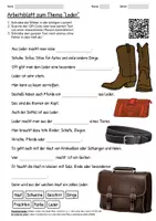 Vorschau - Arbeitsblätter - Arbeitsblatt "Leder" + Onlineübung & MP3 + Infografik - Deckblatt