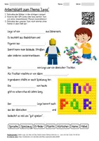 Vorschau - Arbeitsblätter - Arbeitsblatt "Klemmbausteine" + Onlineübung & MP3 + Infografik - Deckblatt