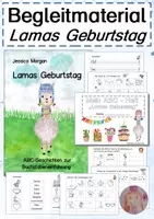 Vorschau - Arbeitsblätter - Begleitmaterial zum Bilderbuch: Lamas Geburtstag - ABC-Geschichten zur Buchstabeneinführung - Deckblatt