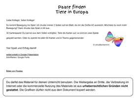 Vorschau - Spiele - spielend lernen! XXL Paare finden TIERE in EUROPA - Seite 1