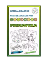 Vista previa - Manualidades / Dibujos para colorear - FICHAS DE ACTIVIDADES DE COLOREAR PRIMAVERA - Portada