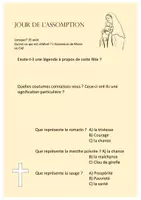 Vista previa - Hojas de trabajo - Hoja de trabajo: Asunción de María (francés) - Portada