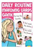 Aperçu - Jeux - daily routines English matching cards ESL game - Page de couverture