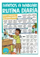 Vorschau - Spiele - LA RUTINA DIARIA - Español / Spiel Spanischunterricht (Tagesablauf) - Deckblatt