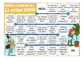 Vorschau - Spiele - LA RUTINA DIARIA - Español / Spiel Spanischunterricht (Tagesablauf) - Seite 1