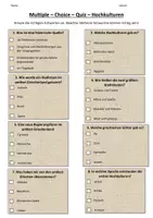 Vorschau - Arbeitsblätter - Multiple-Choice-Quiz - Hochkulturen - Seite 1