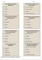 Vorschau - Arbeitsblätter - Multiple - Choice - Quiz - Mittelalter - Seite 2
