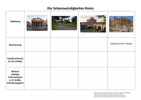 Vorschau - Arbeitsblätter - Internetrecherche - Sehenswürdigkeiten Roms - Seite 2