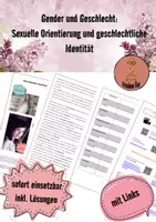 Vorschau - Arbeitsblätter - Gender und Geschlecht: Sexuelle Orientierung und geschlechtliche Identität - Pride - Deckblatt
