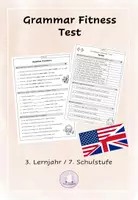 Vorschau - Arbeitsblätter - English Grammar Fitness Test 3. Lernjahr / 7. Schulstufe - Deckblatt