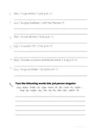 Vorschau - Arbeitsblätter - Worksheet Simple Present - Tagesablauf | Arbeitsblatt - Seite 1