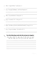 Vorschau - Arbeitsblätter - Worksheet Simple Present - Tagesablauf | Arbeitsblatt - Seite 3