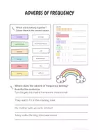 Vorschau - Arbeitsblätter - Worksheet Adverbs of Frequency | Arbeitsblatt - Deckblatt
