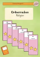 Vorschau - Mal- und Bastelvorlagen - Ordnerrücken Religion - Deckblatt