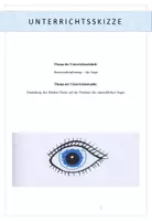 Vista previa - Hojas de trabajo - Biologie Das Auge - Blinder Fleck - página 1