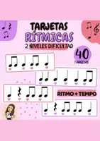 Vista previa - Unidades / Secuencias / Situaciones de Aprendizaje - Tarjetas rítmicas 🎼🎵 - Secuencias de Ritmos 🎶 - Portada