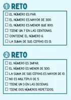 Vista previa - Unidades / Secuencias / Situaciones de Aprendizaje - RETO - Que número es?🔢 - Sigue las pistas y descubre el número 🔍 - página 1