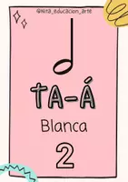 Vista previa - Tarjetas / Manipulativos - Láminas Silabas Rítmicas 🎵👩🏫 Tarjetas figuras musicales TA, TI-TI - página 2