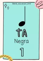Vista previa - Tarjetas / Manipulativos - Láminas Silabas Rítmicas 🎵👩🏫 Tarjetas figuras musicales TA, TI-TI - Portada