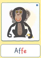 Vorschau - Fördermaterial/Inklusion - Zootiere DaZ - Tiere im Zoo DaZ - Zootiere - in Silbenschrift, Silbenschreibweise - Bildkarten & Wortkarten - Bild- und Wortkarten - Seite 2