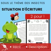 Aperçu - Jeux - Situation Écriture Bestioles Récit Description - Page de couverture